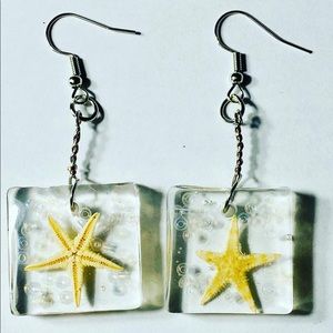Handmade resin earrings